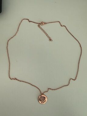 Rose Gold Pendant Necklace - Women's Jewelry